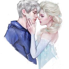 Схема вышивки «Эльза и Ледяной Джек»