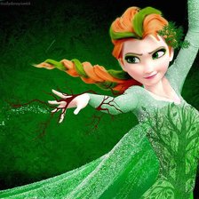 Схема вышивки «Эльза-повелительница природы»