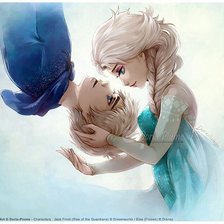 Схема вышивки «Эльза и Ледяной Джек»