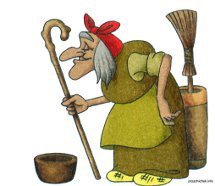 Схема вышивки «баба яга»