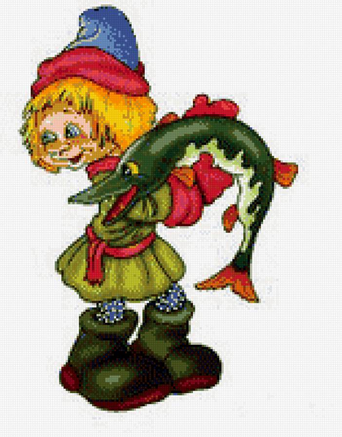 по щучьему велению - сказки, парень, рыба - предпросмотр