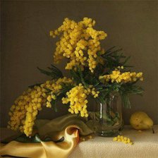 Схема вышивки «мимоза»