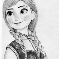 Схема вышивки «Анна(в графике)»