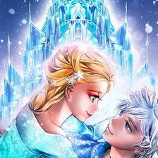 Схема вышивки «Эльза и Ледяной Джек»