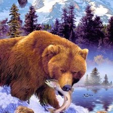 Схема вышивки «рыболов»