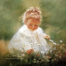 Схема вышивки «девочка»