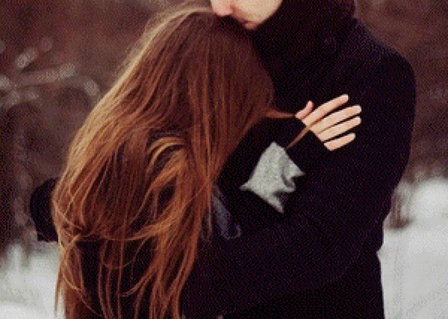 Обятия - она, он, пара - предпросмотр