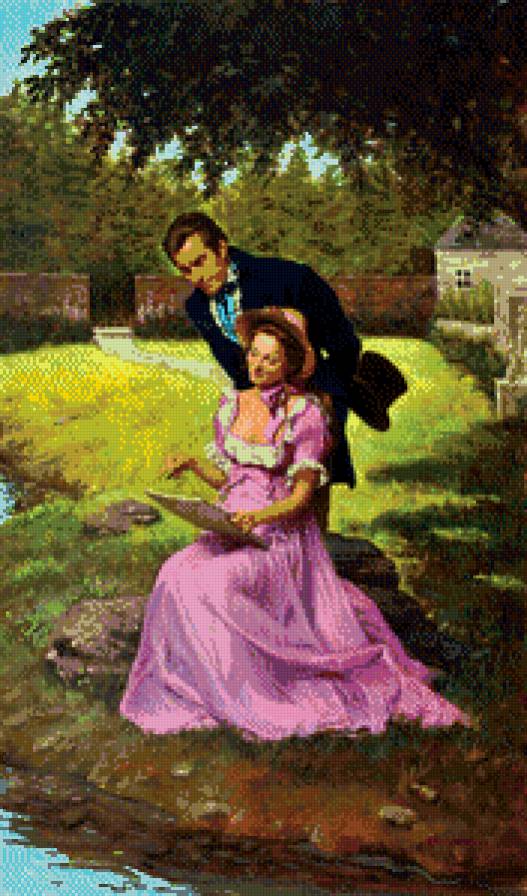 Набросок - романтика, пара - предпросмотр