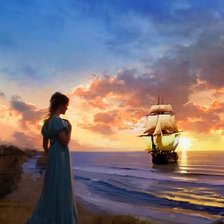 Схема вышивки «Закат»