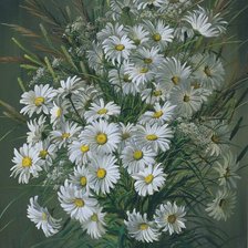 Схема вышивки «ромашки»