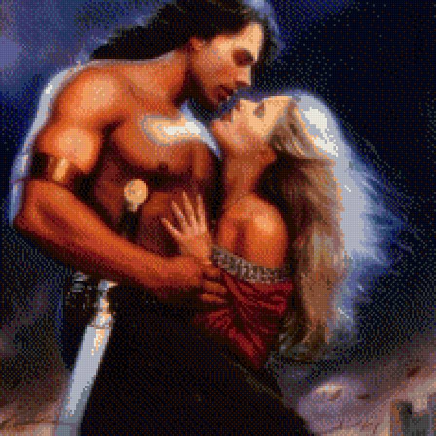 Любовь воина - женщина, пара, страсть, мужчина - предпросмотр