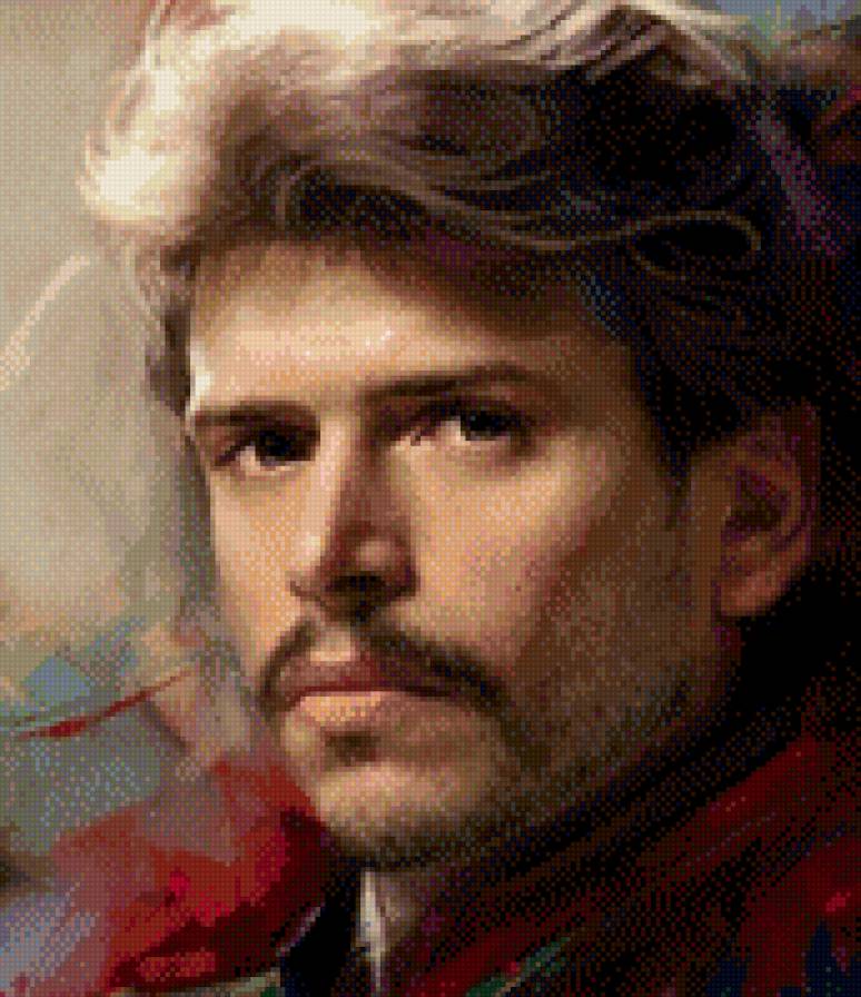 Поручик - мужчина, портрет - предпросмотр