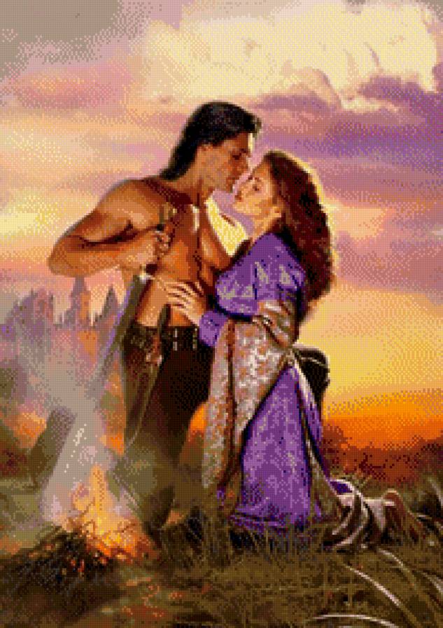 Любовь воина - пара, мужчина, женщина, любовь - предпросмотр