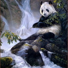 Схема вышивки «панда»