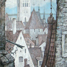 Схема вышивки «Серебряный Таллин»