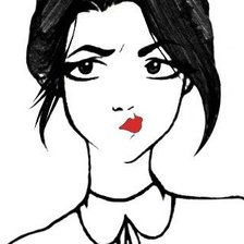 Схема вышивки «дамочка»