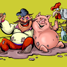 Схема вышивки «Собутыльники»