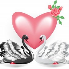 Схема вышивки «Лебеди»