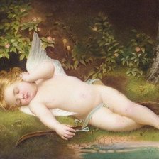 Схема вышивки «купидончик»