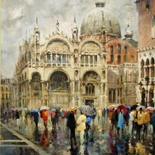 Схема вышивки «Venice,площадь Моркуса»