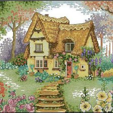 Схема вышивки «Дом»