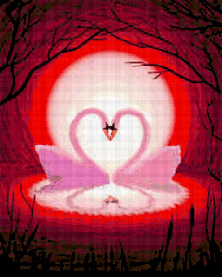 лебединая любовь - лебеди, любовь - предпросмотр