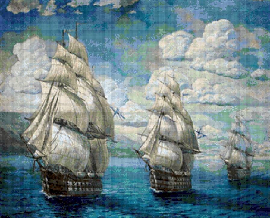 поход - море, корабли - предпросмотр