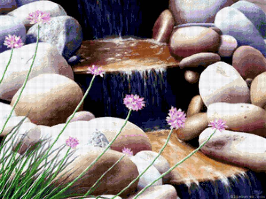 ступеньки ручейка - ручеек, вода - предпросмотр