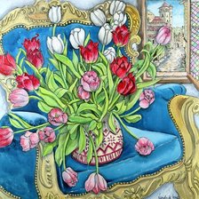 Схема вышивки «букет цветов»