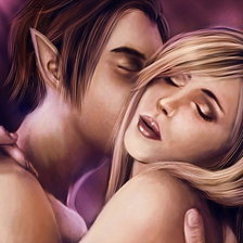 Схема вышивки «двое»