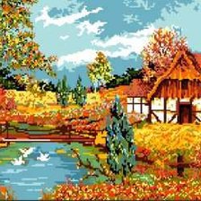 Схема вышивки «серия "осень"»