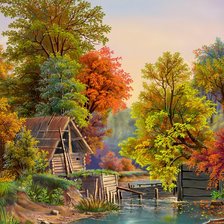 Схема вышивки «серия "осень"»