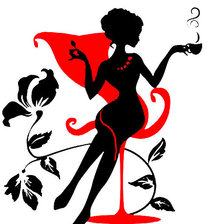 Схема вышивки «дама»