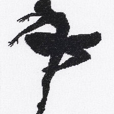 Схема вышивки «балерина»