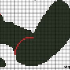 Схема вышивки «монохром»