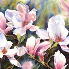 Схема вышивки «Магнолии»