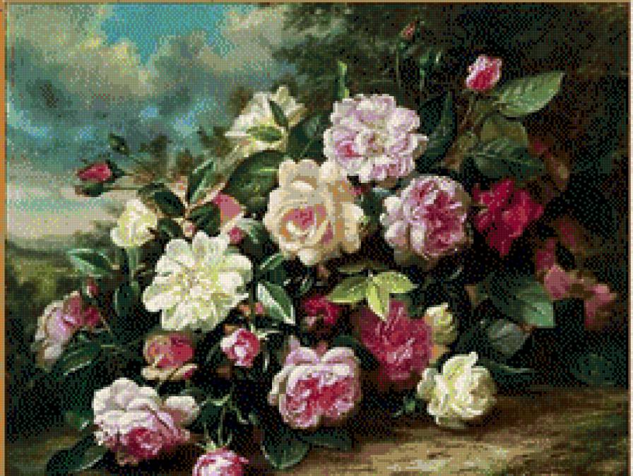 Roze - roze, kwiaty - предпросмотр