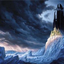 Схема вышивки «замок на скале»