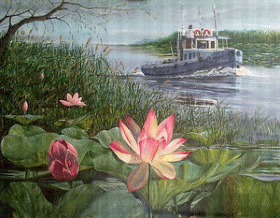 летний пейзаж - предпросмотр