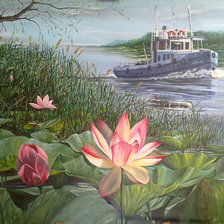 Схема вышивки «летний пейзаж»