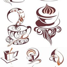 Схема вышивки «Силуэт чашки»