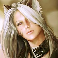 Схема вышивки «женщина кошка»