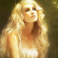 Схема вышивки «Девушка»