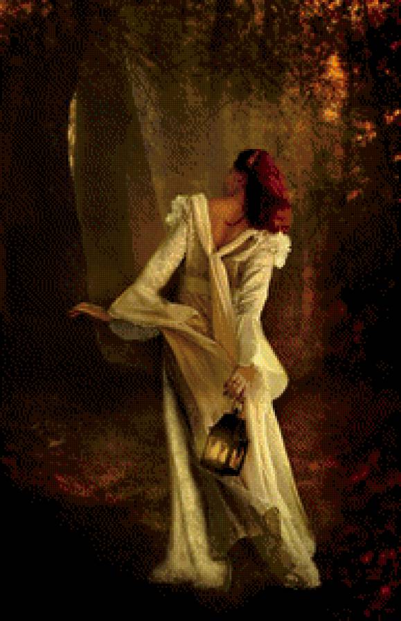 В сказочном лесу - лес, мистика, девушка, сказка - предпросмотр