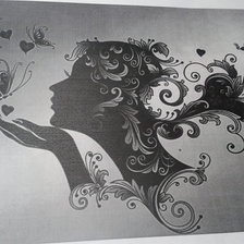 Схема вышивки «девушка- осень»