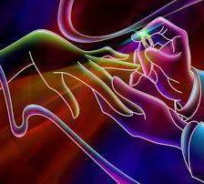 Схема вышивки «неоновое обручение»