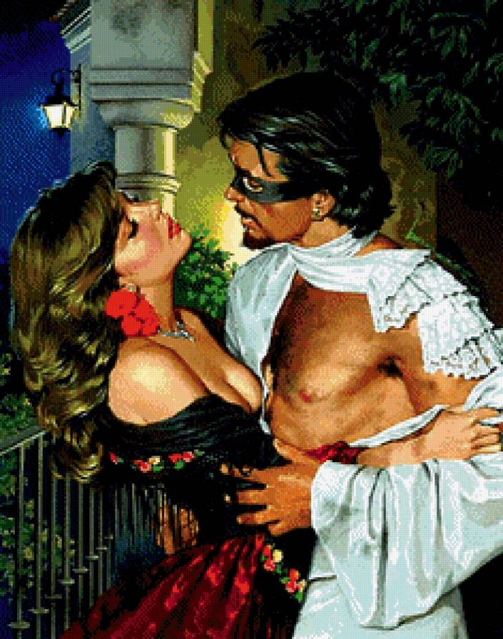 Зорро - влюбленные, любовь, двое, свидание - предпросмотр