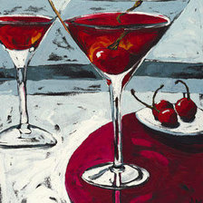 Схема вышивки «мартини»