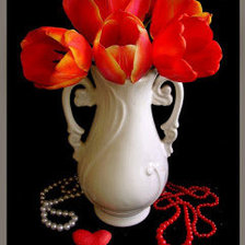 Схема вышивки «Тюльпаны»