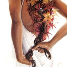 Схема вышивки «девушка»